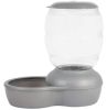 Petmate Replendish Pet Feeder with Microban Pearl Silver Gray