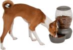 Petmate Replendish Pet Feeder with Microban Pearl Silver Gray