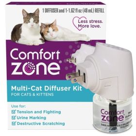 Comfort Zone Multi-Cat Diffuser Kit For Cats and Kittens - 1 count