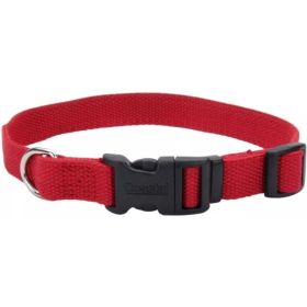 Coastal Pet New Earth Soy Adjustable Dog Collar Cranberry - 8-12"L x 5/8"W