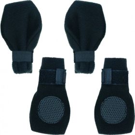 Fahion Pet Arctic Fleece Dog Boots - Black - Small (2.75" Paw)