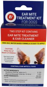 Miracle Care Pet Ear Mite Treatment Kit and Ear Cleaner for Dogs (Size: 6 oz (3 x 2 oz))