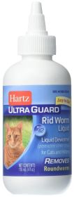 Hartz UltraGuard Rid Worm Liquid Dewormer for Cats (Size: 4 oz)