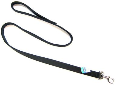 Coastal Pet Double Nylon Lead for Dogs Black (Size: Medium - 1 count)