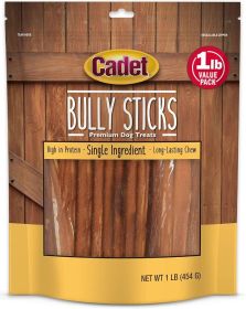 Cadet Single Ingredient Bully Sticks for Dogs Small (Size: 1 lb)