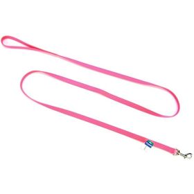 Coastal Pet Single Nylon Lead Neon Pink (Size: 6 feet x 5/8"W)