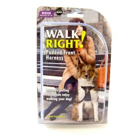 Coastal Pet Walk Right Padded Dog Harness Black (Size: Medium - 1 count)