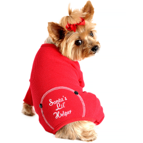 Christmas Dog Pajama (Color: Santa's Lil' Helper, Size: X-Small)