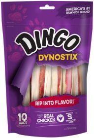 Dingo Dynostix with Real Chicken (Size: 10 count)