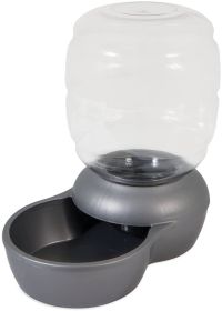 Petmate Replendish Waterer Pearl Silver Gray (Size: 1/2 gallon)