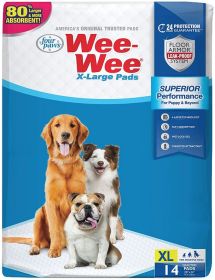 Four Paws X-Large Wee Wee Pads for Dogs (Size: 14 count)