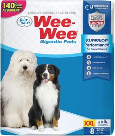 Four Paws Gigantic Wee Wee Pads (Size: 8 count)