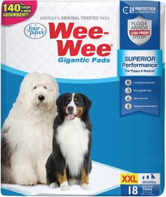 Four Paws Gigantic Wee Wee Pads (Size: 18 count)