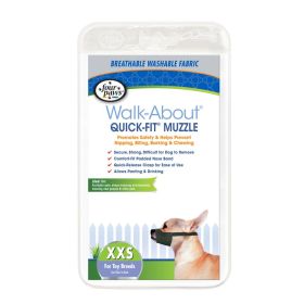 Four Paws Walk About Quick Fit Muzzle for Dogs (Size: XX-Small - 1 count)