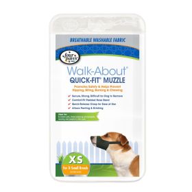 Four Paws Walk About Quick Fit Muzzle for Dogs (Size: X-Small - 1 count)