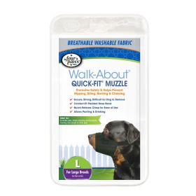 Four Paws Walk About Quick Fit Muzzle for Dogs (Size: Large - 1 count)