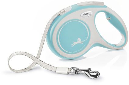 Flexi New Comfort Retractable Tape Leash Blue (Size: Medium - 16' long)