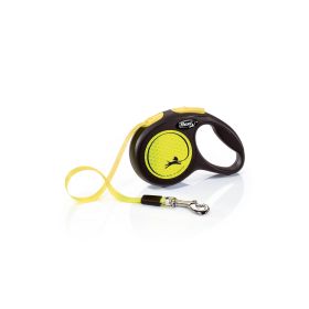 Flexi New Neon Retractable Tape Leash (Size: X-Small - 1 count)