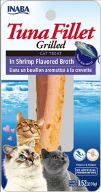 Inaba Tuna Fillet Grilled Cat Treat in Shrimp Flavored Broth (Size: 6.25 oz (12 x 0.52 oz))