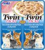 Inaba Twin Packs Tuna and Chicken with Scallop Recipe in Scallop Broth Side Dish for Cats