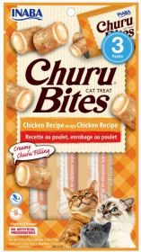 Inaba Churu Bites Cat Treat Chicken Recipe wraps Chicken Recipe (Size: 3 count)