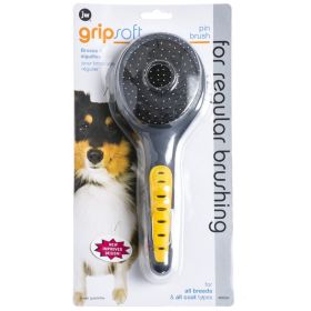 JW Pet GripSoft Pin Brush for Regular Brushing (Size: Large - 1 count)