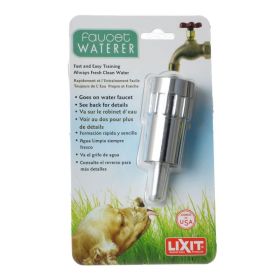 Lixit Faucet Waterer Goes On Water Faucet for Fresh Clean Water for Dogs (Size: 1 count)