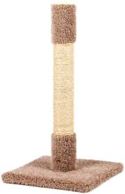 North American Classy Kitty Decorator Cat Scratching Post Carpet and Sisal Assorted Colors (Size: 32" tall)