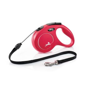 Flexi New Classic Retractable Cord Leash Red (Size: Medium - 16' long)