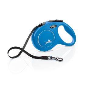 Flexi New Classic Retractable Cord Leash Blue (Size: Medium - 16' long)