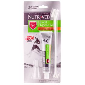 Nutri-Vet Dental Hygiene Kit for Dogs (Size: 4 count)