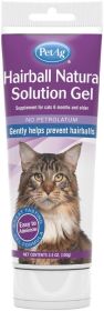 PetAg Hairball Natural Solution Gel for Cats (Size: 10.5 oz (3 x 3.5 oz))