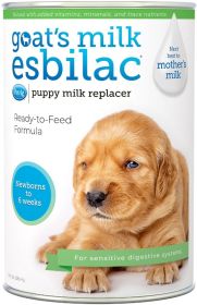 PetAg Goats Milk Esbilac Puppy Milk Replacer Ready to Feed Formula for Sensitive Digestive Systems (Size: 11 oz)