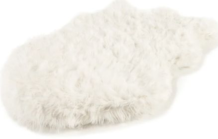 Paw PupRug Faux Fur Orthopedic Dog Bed White (Size: Large/Extra Large - 1 count)