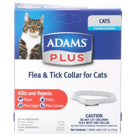 Adams Plus Flea and Tick Collar for Cats (Size: 3 count)