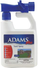 Adams Plus Flea and Tick Yard Spray, Kills and Repels Fleas, Ticks and Mosquitos (Size: 32 oz)