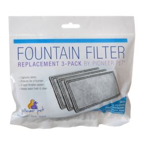 Pioneer Pet Replacement Filters for Plastic Raindrop and Fung Shui Fountains (Size: 3 count)