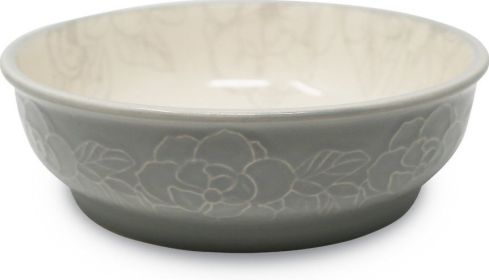 Pioneer Pet Ceramic Magnolia Food or Water Bowl for Pets (Size: 1 count)