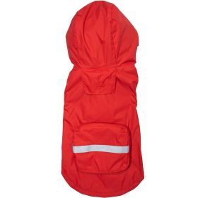 Packable Raincoat (Color: Red, Size: Medium)