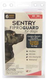 Sentry FiproGuard Flea and Tick Control for Large Dogs (Size: 6 count)