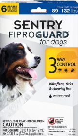 Sentry FiproGuard Flea and Tick Control for X-Large Dogs (Size: 18 count (3 x 6 ct))