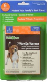 Sentry Worm X Plus 7 Way De-Wormer Broad Spectrum for Puppies and Small Dogs (Size: 18 count (3 x 6 ct))