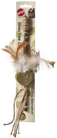 Spot Silver Vine Teaser Wand Cat Toy Assorted Styles (Size: 1 count)