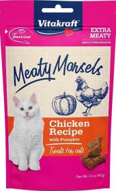 Vitakraft Meaty Morsels Chicken and Pumpkin Cat Treat (Size: 1.4 oz)